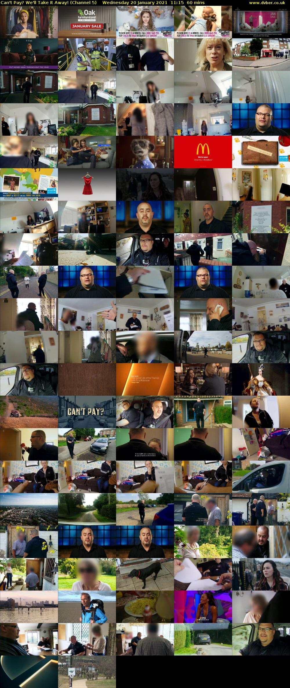 Can't Pay? We'll Take It Away! (Channel 5) Wednesday 20 January 2021 11:15 - 12:15