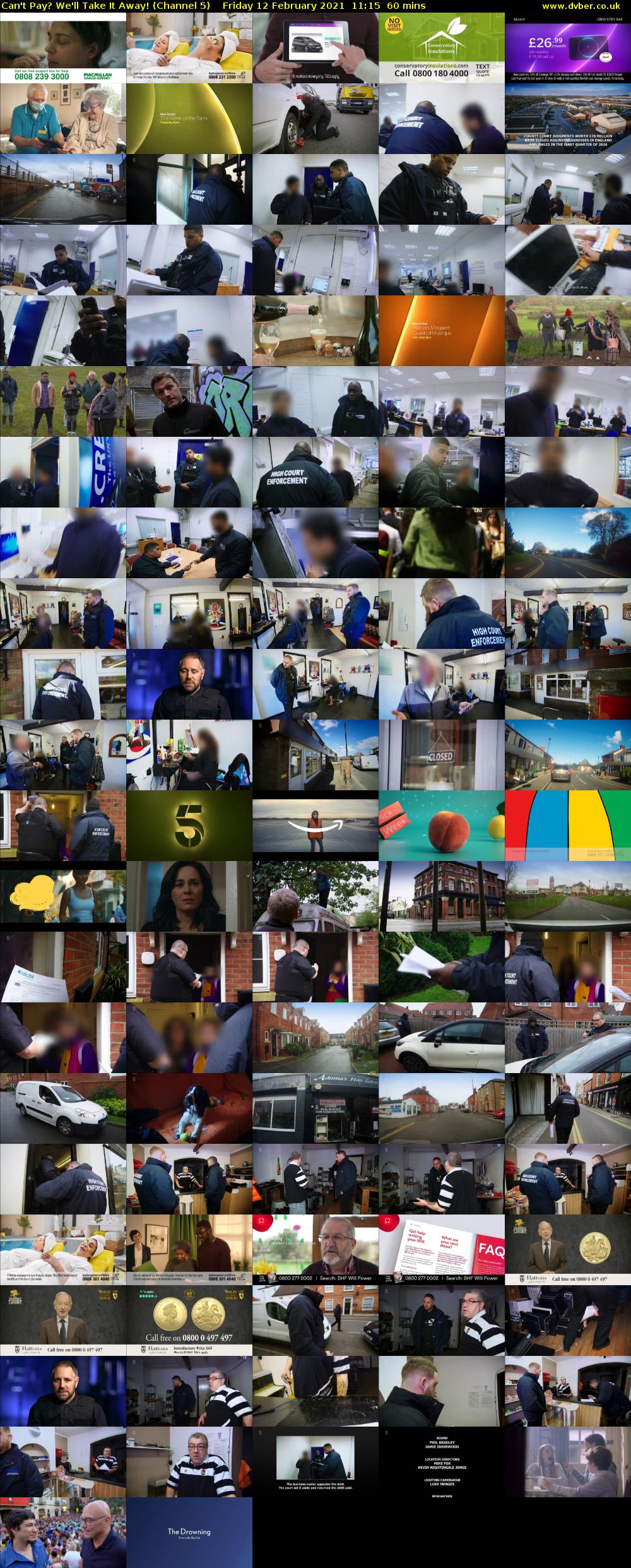 Can't Pay? We'll Take It Away! (Channel 5) Friday 12 February 2021 11:15 - 12:15