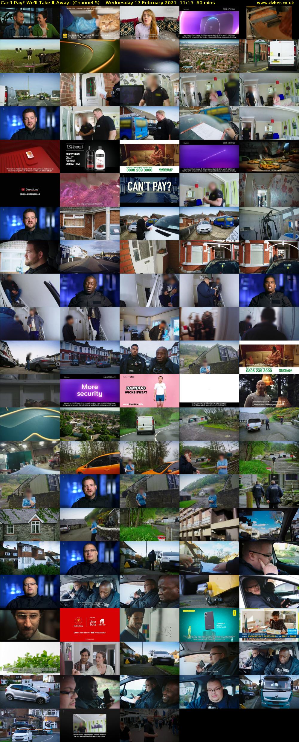 Can't Pay? We'll Take It Away! (Channel 5) Wednesday 17 February 2021 11:15 - 12:15