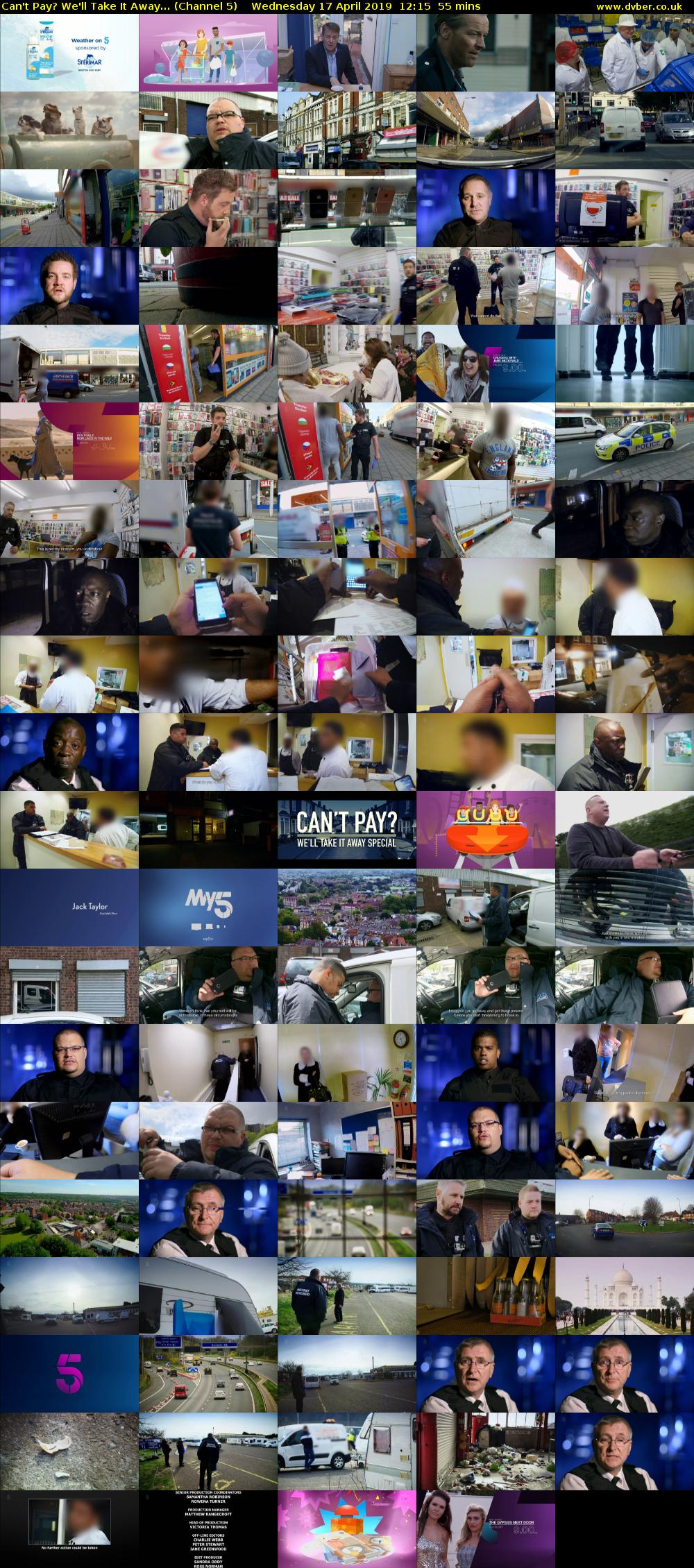 Can't Pay? We'll Take It Away... (Channel 5) Wednesday 17 April 2019 12:15 - 13:10