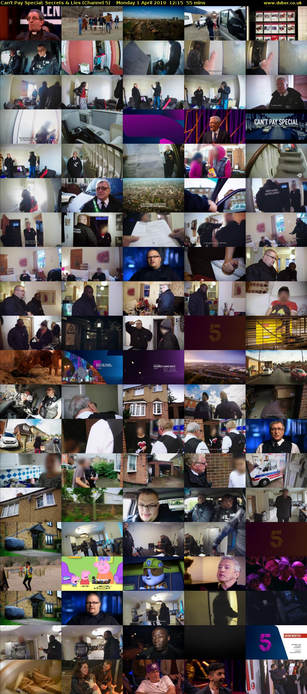 Can't Pay Special: Secrets & Lies (Channel 5) Monday 1 April 2019 12:15 - 13:10