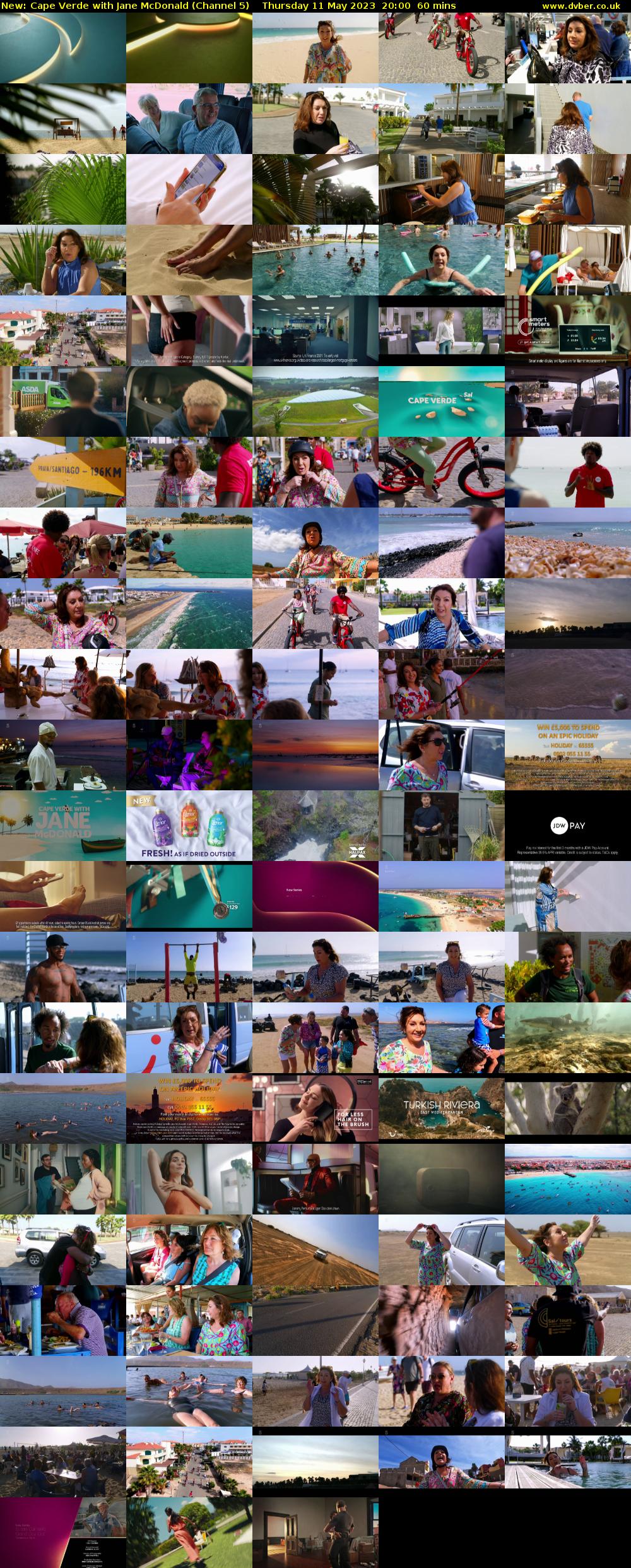Cape Verde with Jane McDonald (Channel 5) Thursday 11 May 2023 20:00 - 21:00