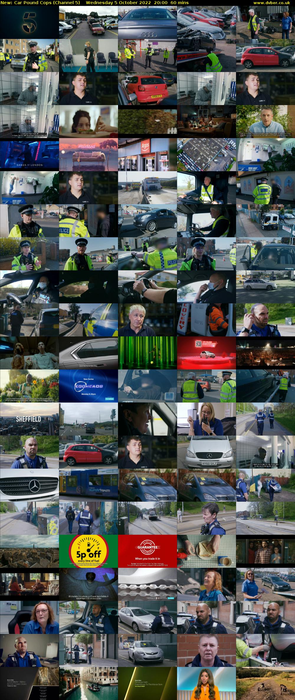 Car Pound Cops (Channel 5) Wednesday 5 October 2022 20:00 - 21:00