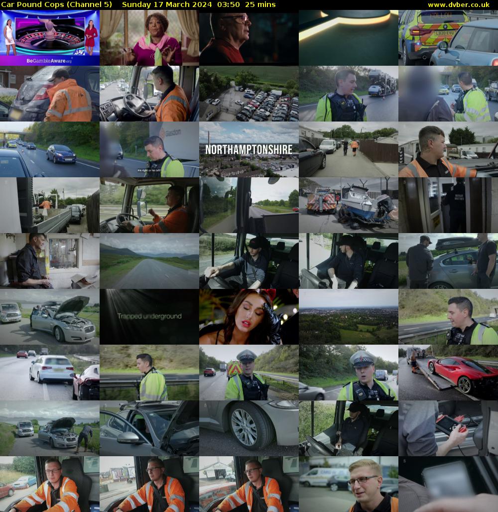 Car Pound Cops (Channel 5) Sunday 17 March 2024 03:50 - 04:15