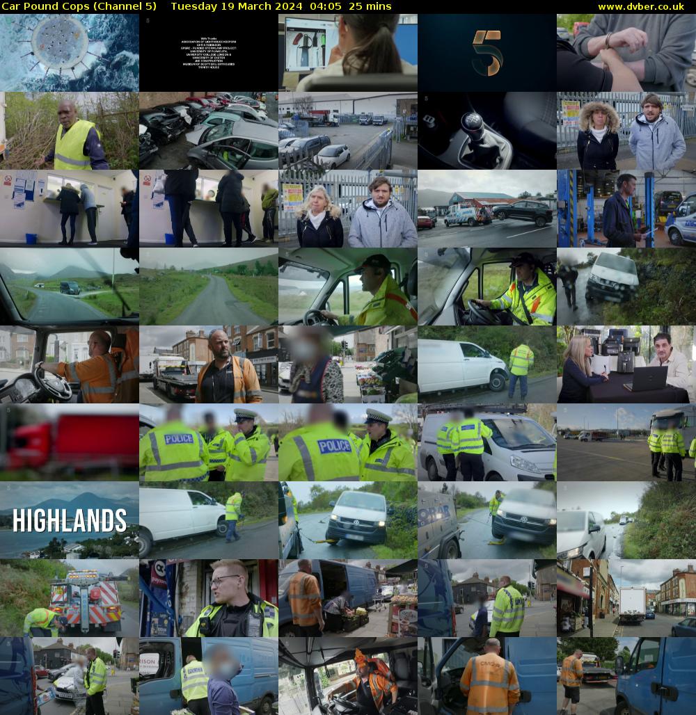 Car Pound Cops (Channel 5) Tuesday 19 March 2024 04:05 - 04:30