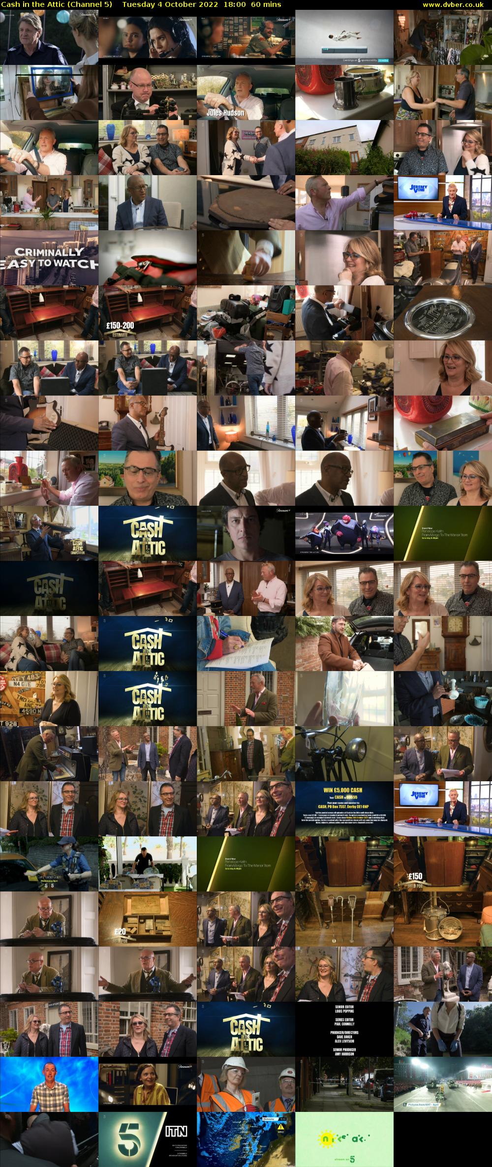 Cash in the Attic (Channel 5) Tuesday 4 October 2022 18:00 - 19:00
