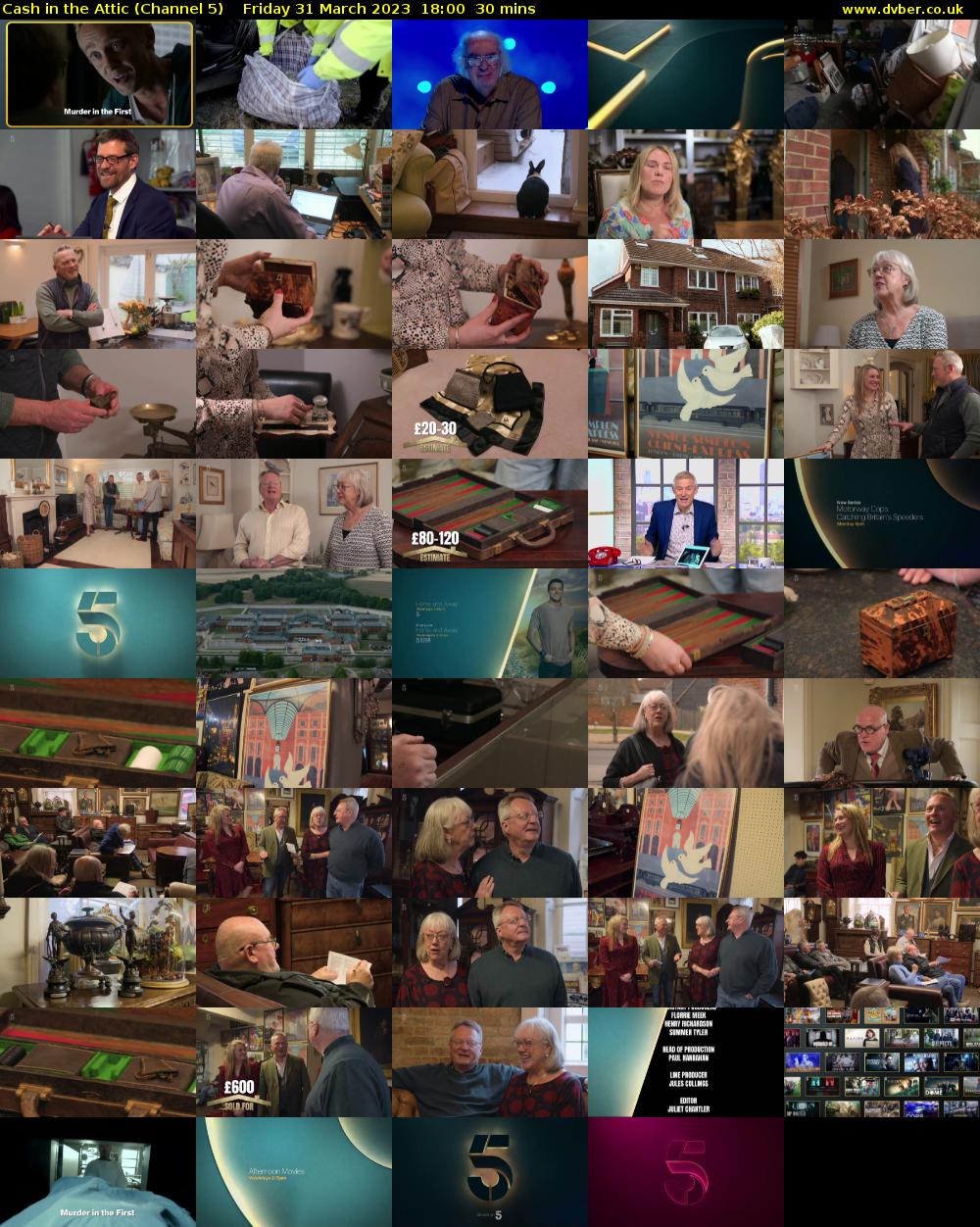 Cash in the Attic (Channel 5) Friday 31 March 2023 18:00 - 18:30