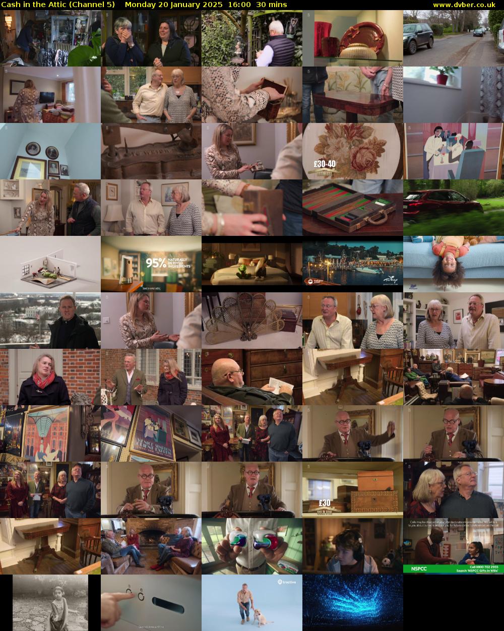 Cash in the Attic (Channel 5) Monday 20 January 2025 16:00 - 16:30