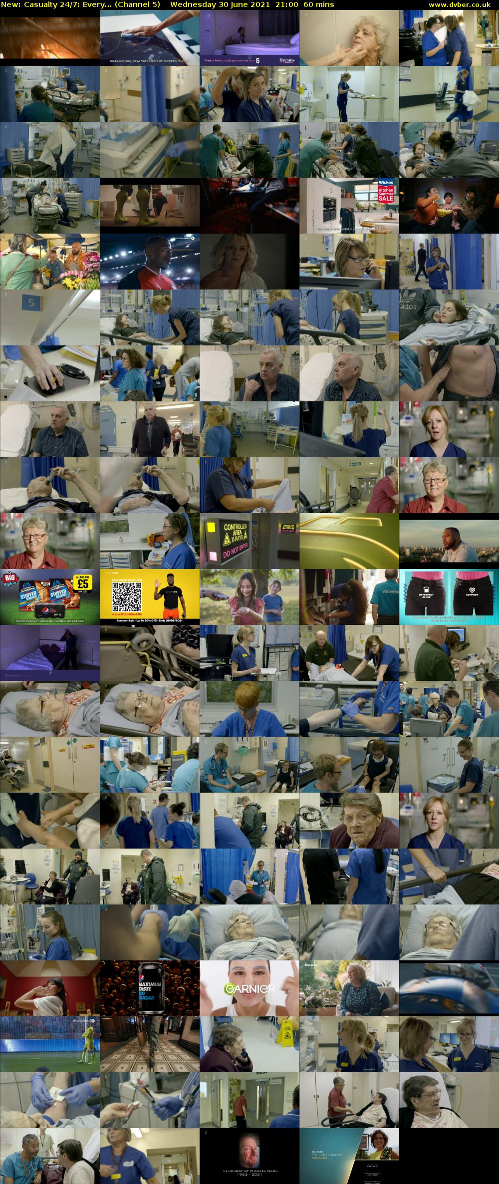 Casualty 24/7: Every... (Channel 5) Wednesday 30 June 2021 21:00 - 22:00