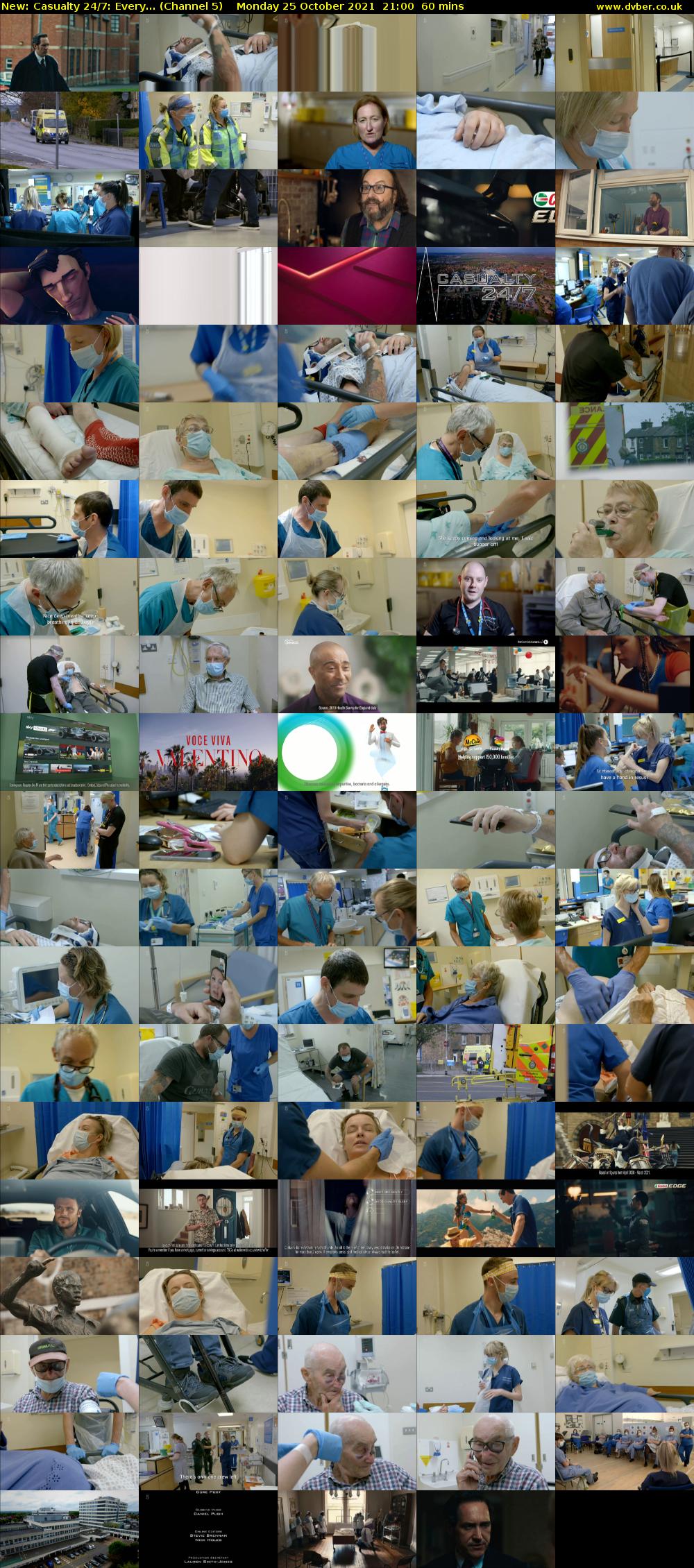 Casualty 24/7: Every... (Channel 5) Monday 25 October 2021 21:00 - 22:00