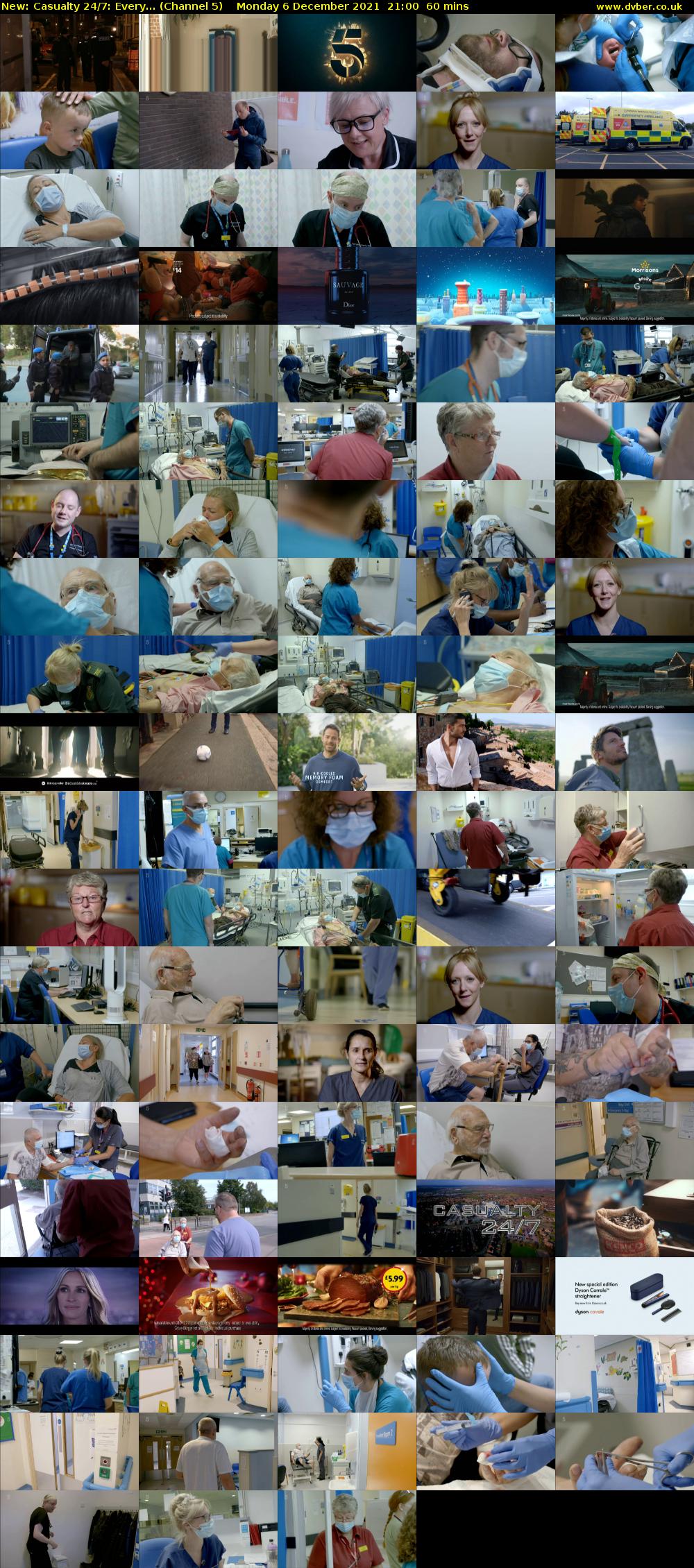 Casualty 24/7: Every... (Channel 5) Monday 6 December 2021 21:00 - 22:00