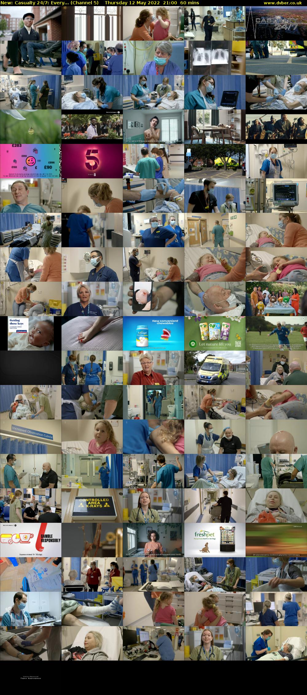 Casualty 24/7: Every... (Channel 5) Thursday 12 May 2022 21:00 - 22:00