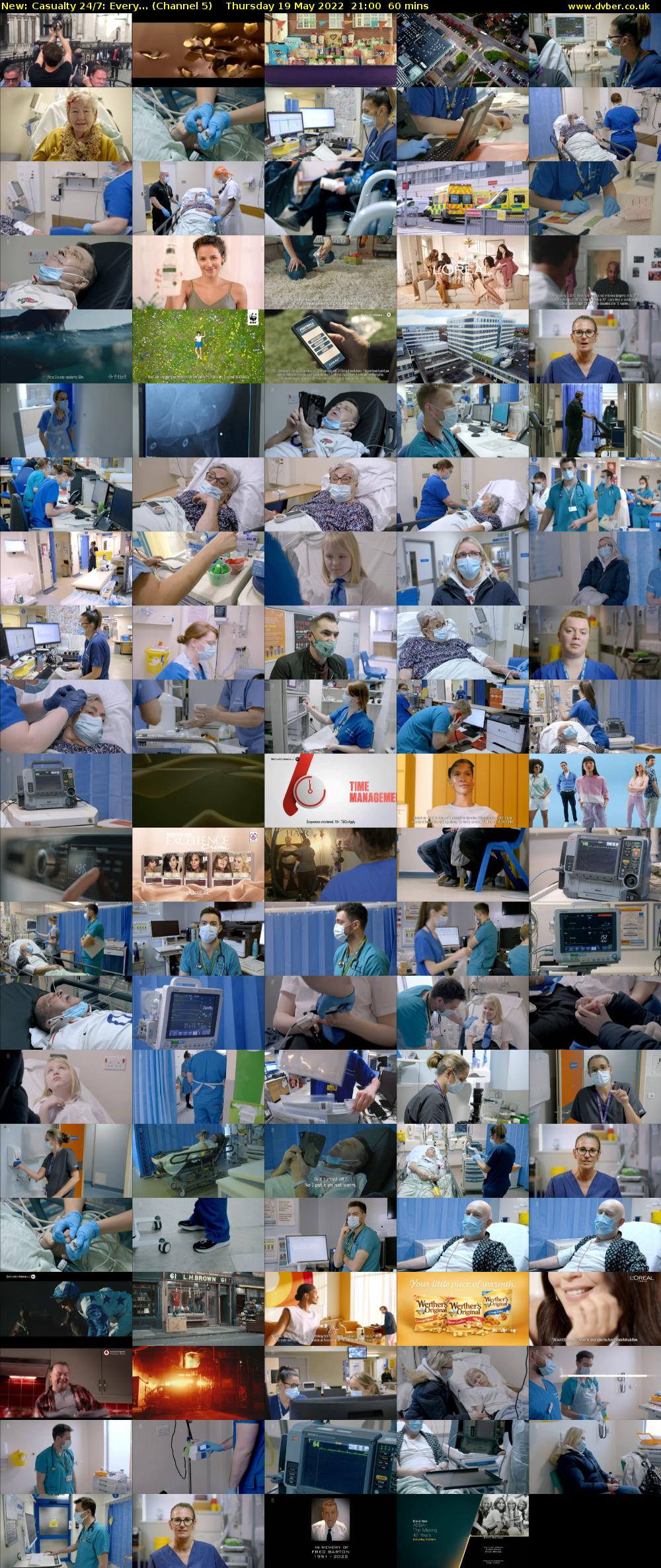 Casualty 24/7: Every... (Channel 5) Thursday 19 May 2022 21:00 - 22:00