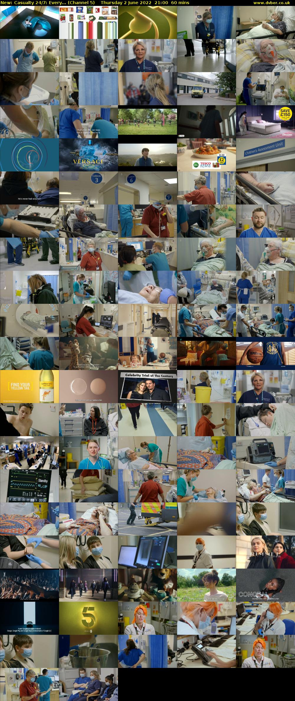 Casualty 24/7: Every... (Channel 5) Thursday 2 June 2022 21:00 - 22:00