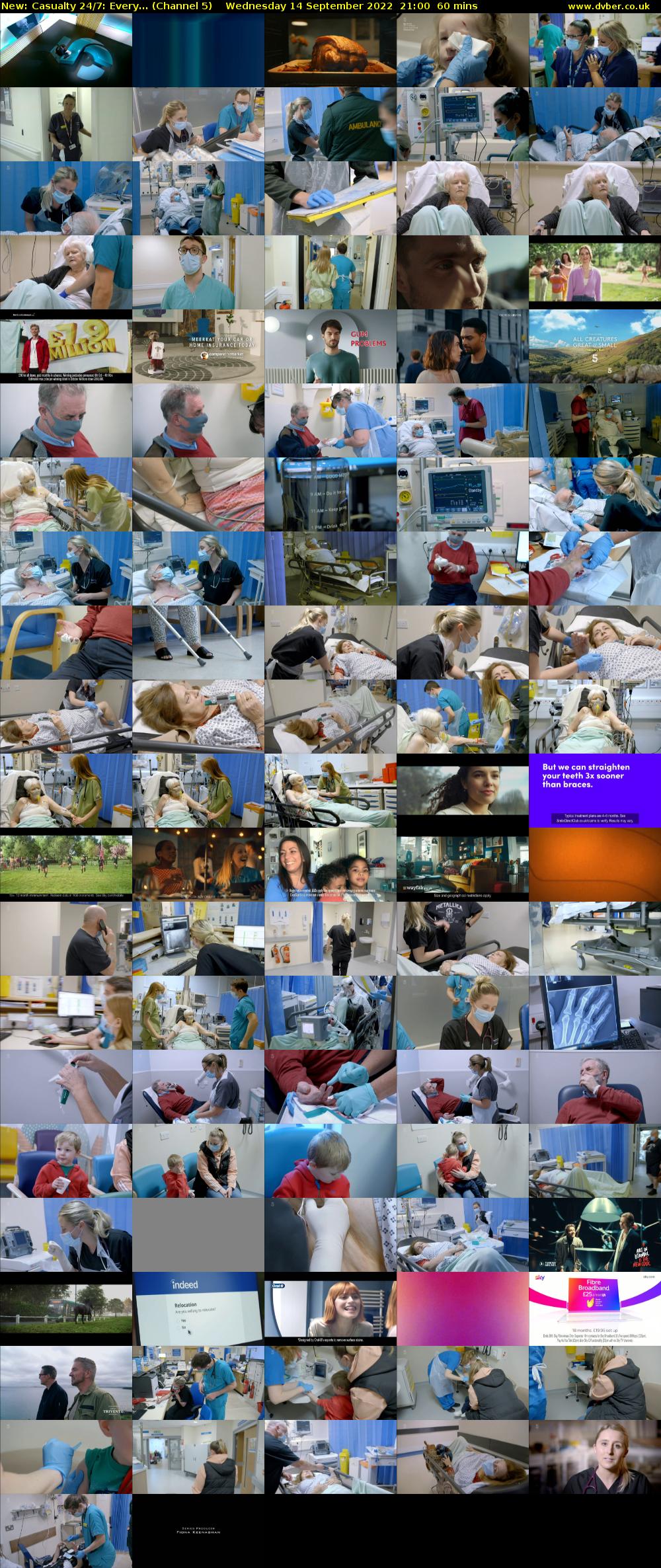 Casualty 24/7: Every... (Channel 5) Wednesday 14 September 2022 21:00 - 22:00
