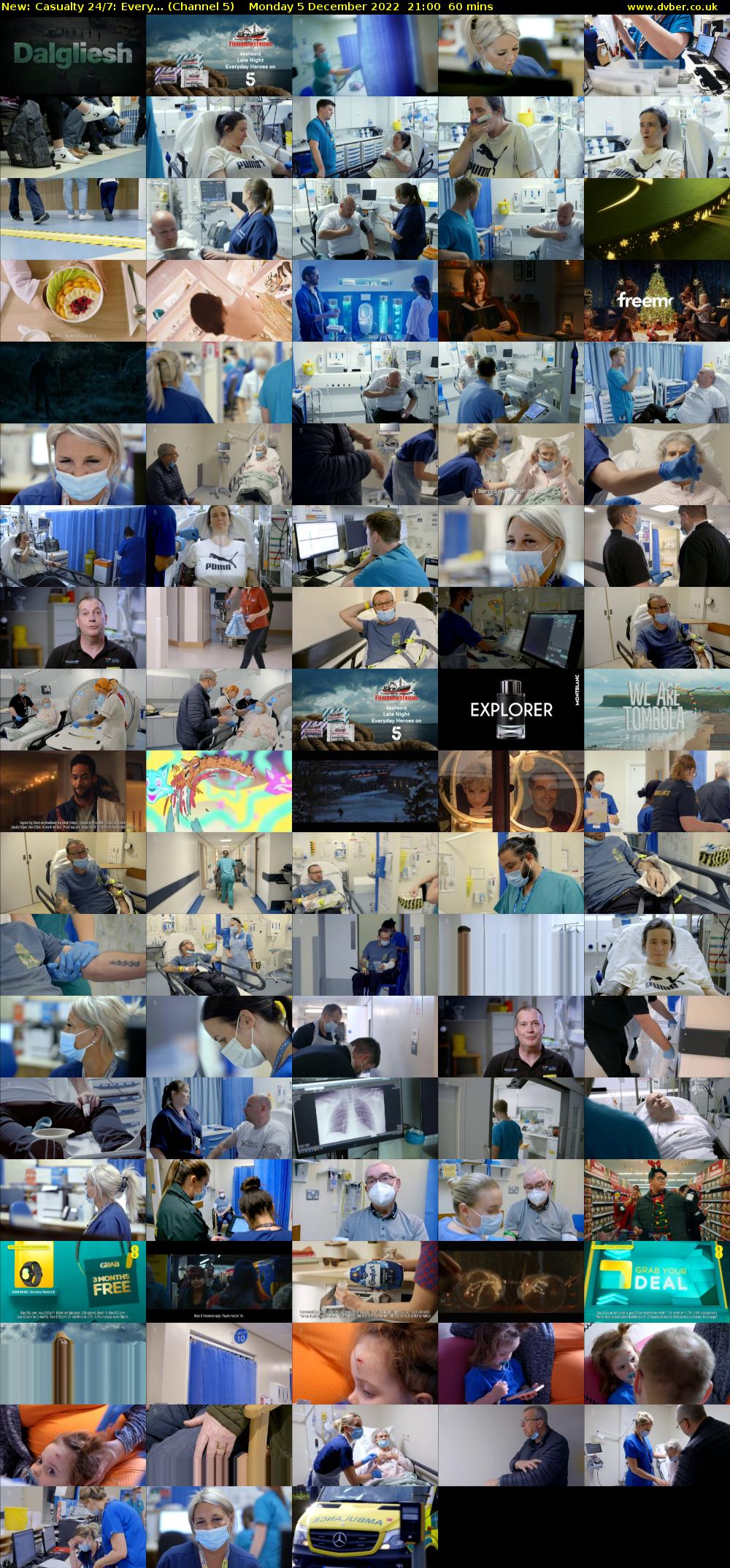 Casualty 24/7: Every... (Channel 5) Monday 5 December 2022 21:00 - 22:00
