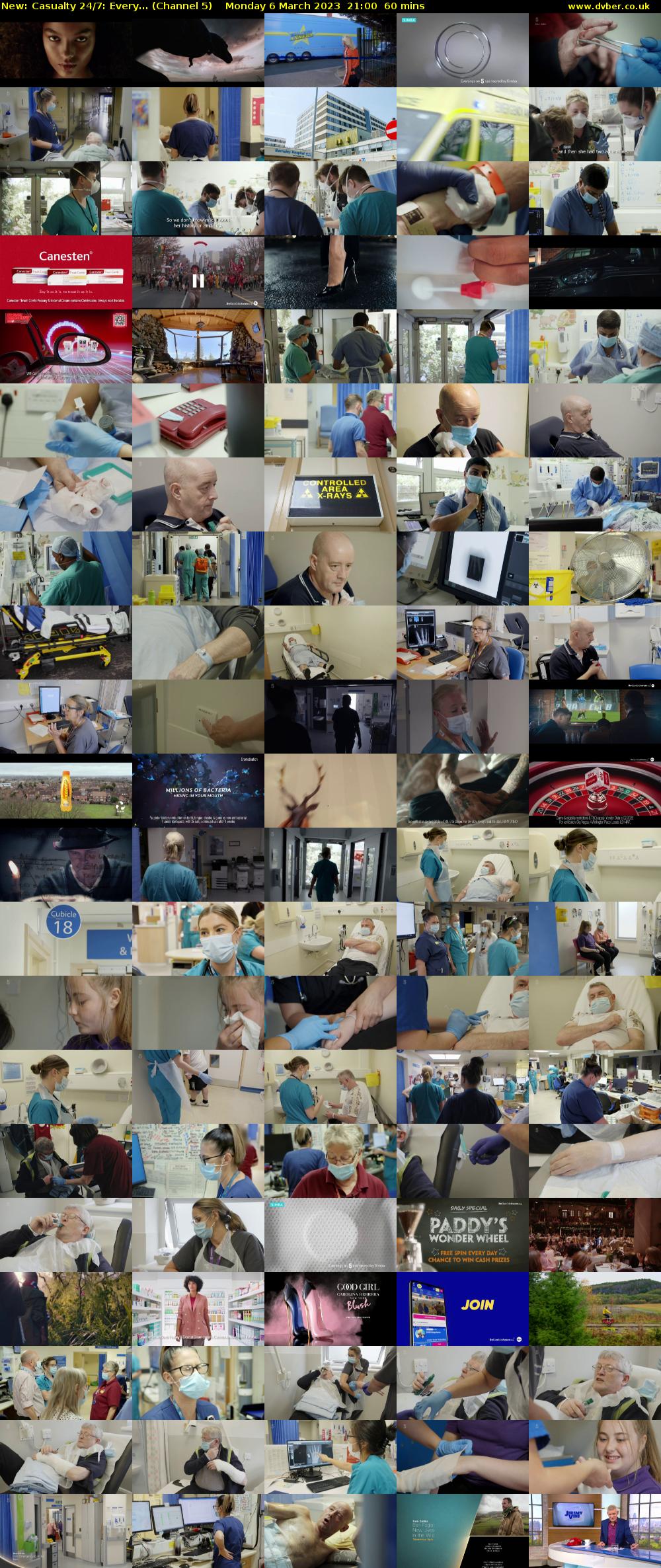 Casualty 24/7: Every... (Channel 5) Monday 6 March 2023 21:00 - 22:00