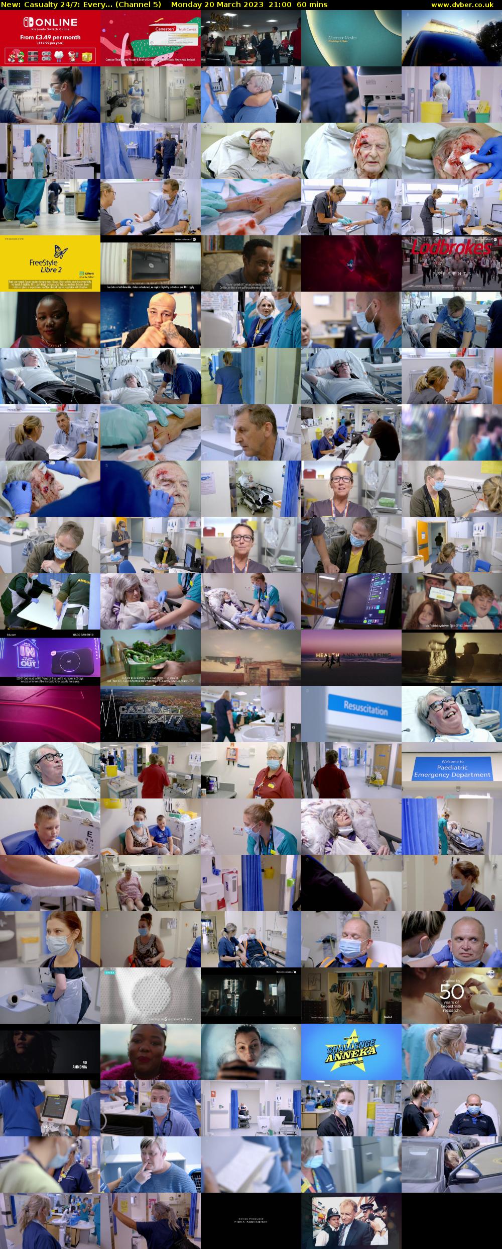 Casualty 24/7: Every... (Channel 5) Monday 20 March 2023 21:00 - 22:00
