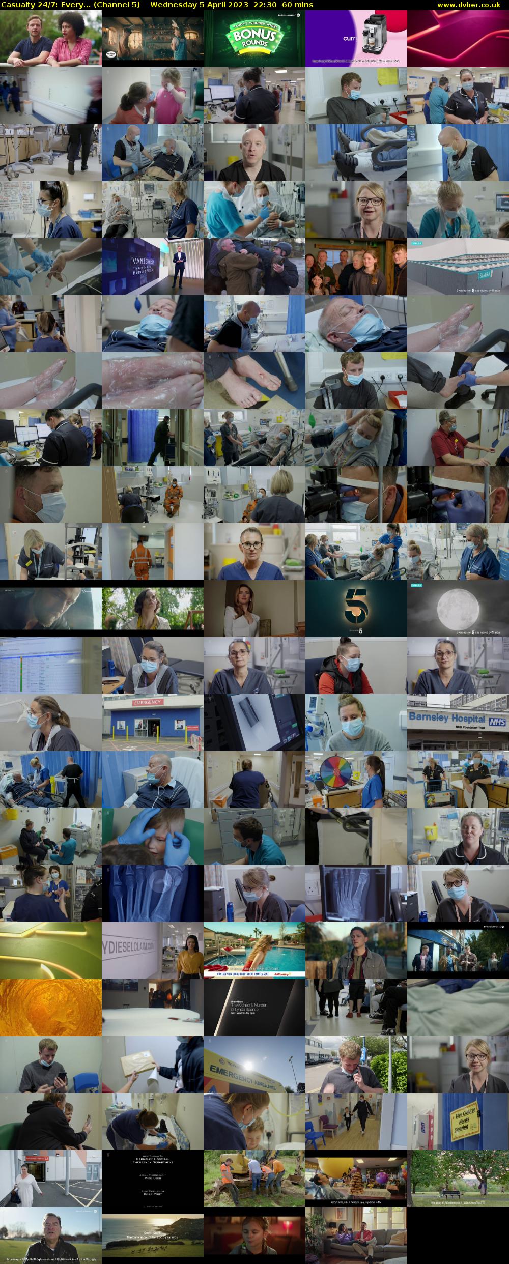 Casualty 24/7: Every... (Channel 5) Wednesday 5 April 2023 22:30 - 23:30