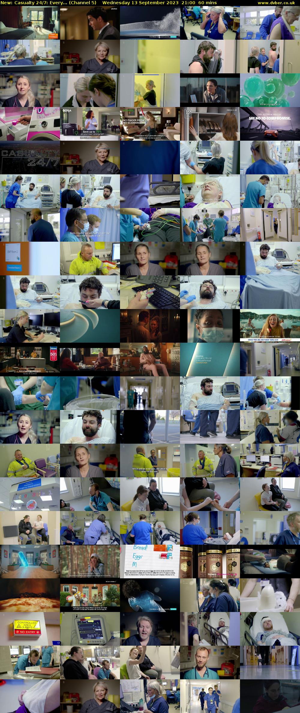 Casualty 24/7: Every... (Channel 5) Wednesday 13 September 2023 21:00 - 22:00