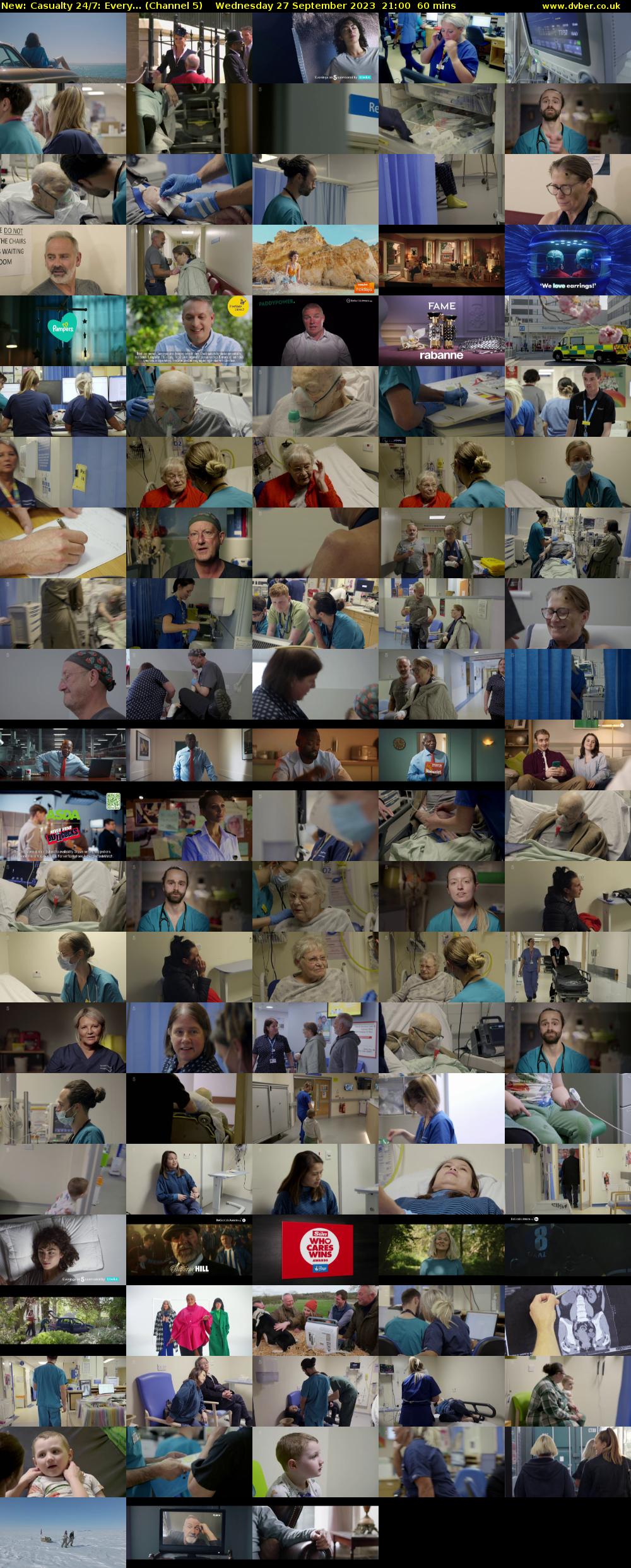 Casualty 24/7: Every... (Channel 5) Wednesday 27 September 2023 21:00 - 22:00