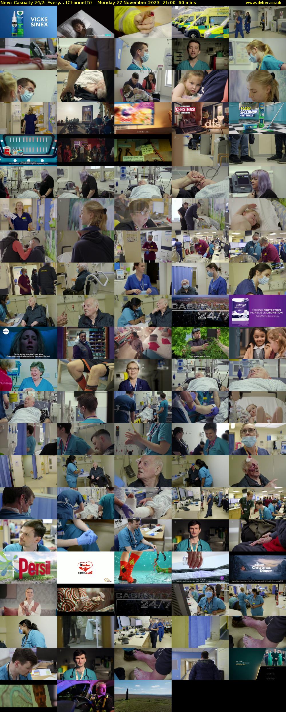 Casualty 24/7: Every... (Channel 5) Monday 27 November 2023 21:00 - 22:00