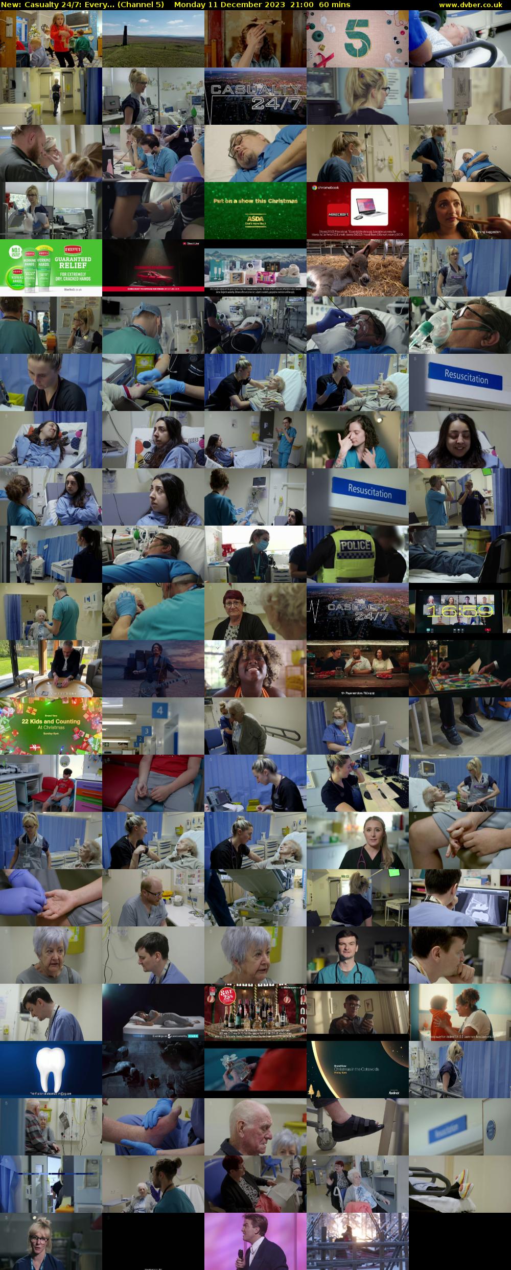 Casualty 24/7: Every... (Channel 5) Monday 11 December 2023 21:00 - 22:00