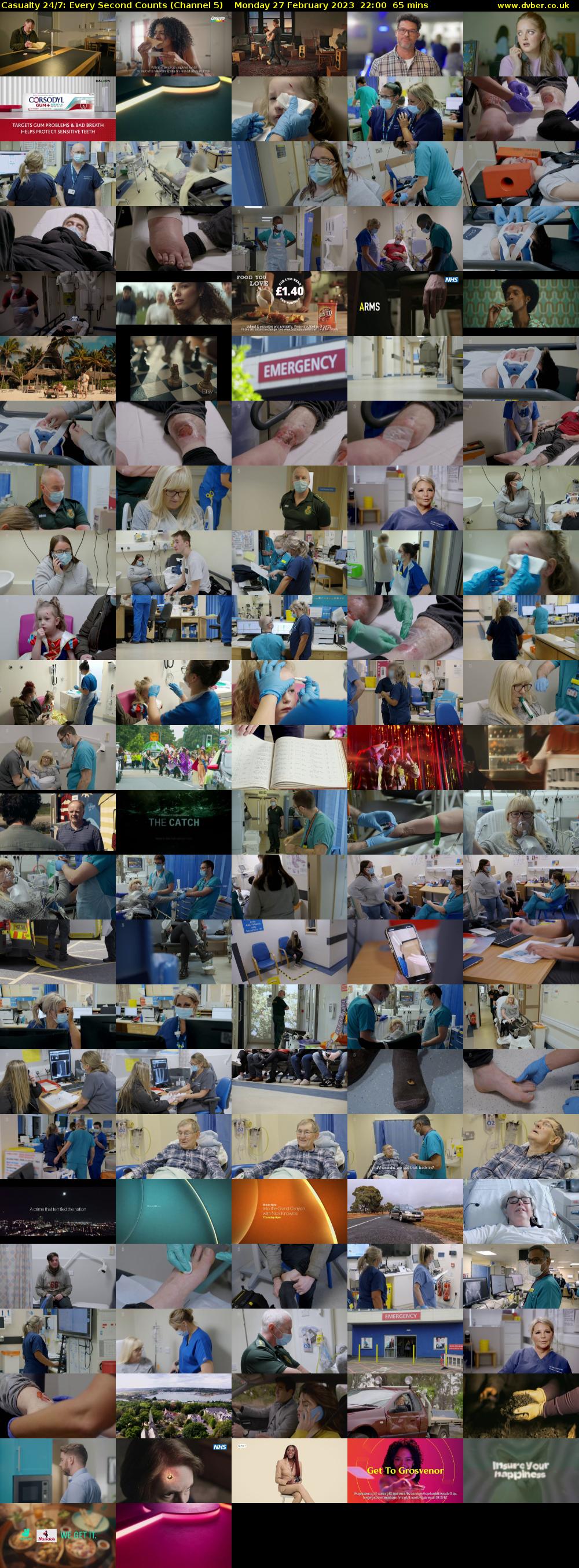 Casualty 24/7: Every Second Counts (Channel 5) Monday 27 February 2023 22:00 - 23:05