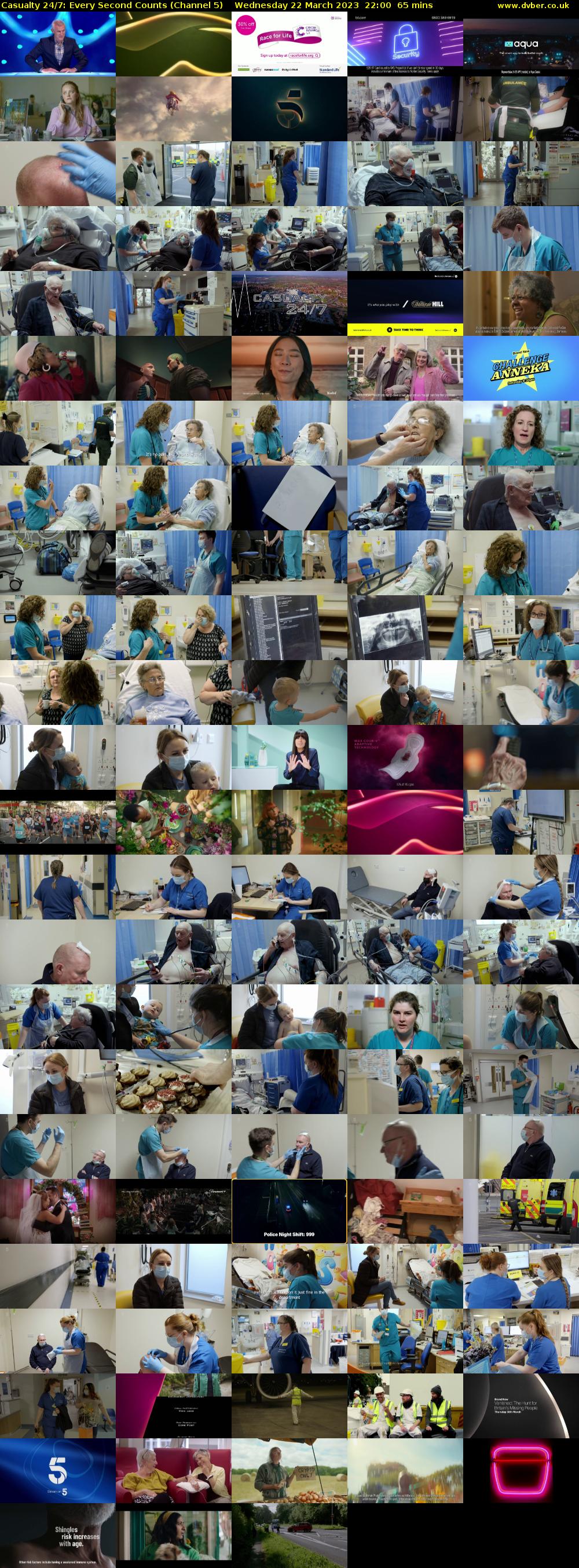 Casualty 24/7: Every Second Counts (Channel 5) Wednesday 22 March 2023 22:00 - 23:05