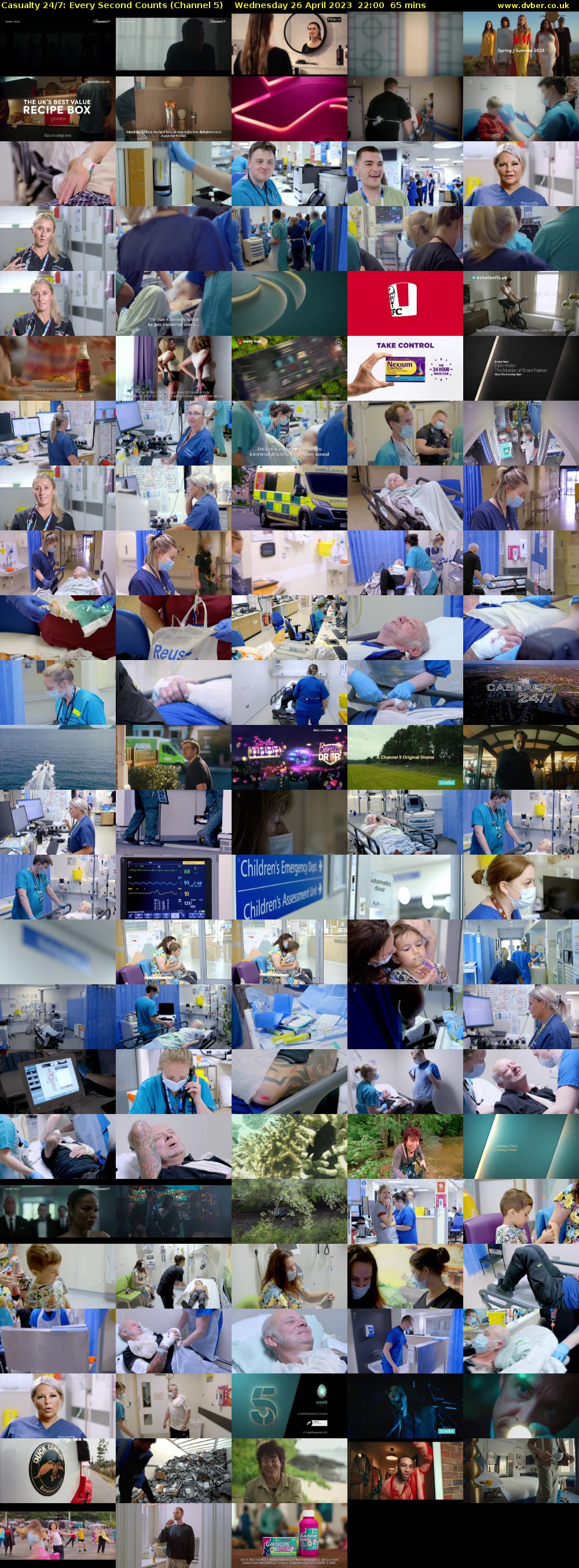 Casualty 24/7: Every Second Counts (Channel 5) Wednesday 26 April 2023 22:00 - 23:05