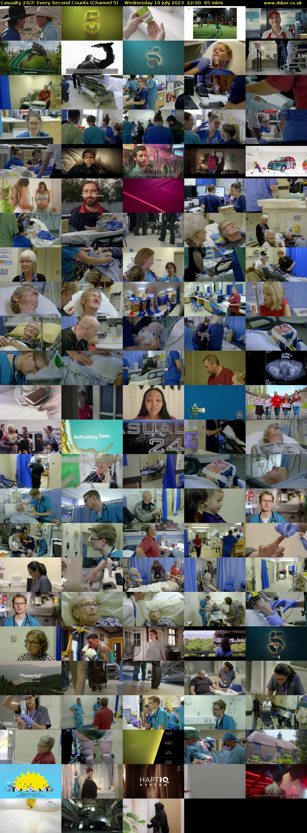 Casualty 24/7: Every Second Counts (Channel 5) Wednesday 19 July 2023 22:00 - 23:05