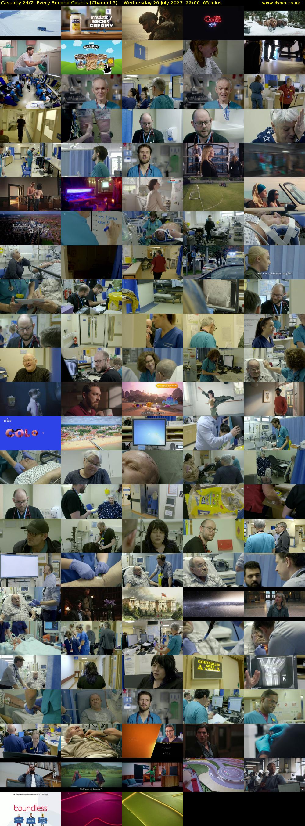 Casualty 24/7: Every Second Counts (Channel 5) Wednesday 26 July 2023 22:00 - 23:05