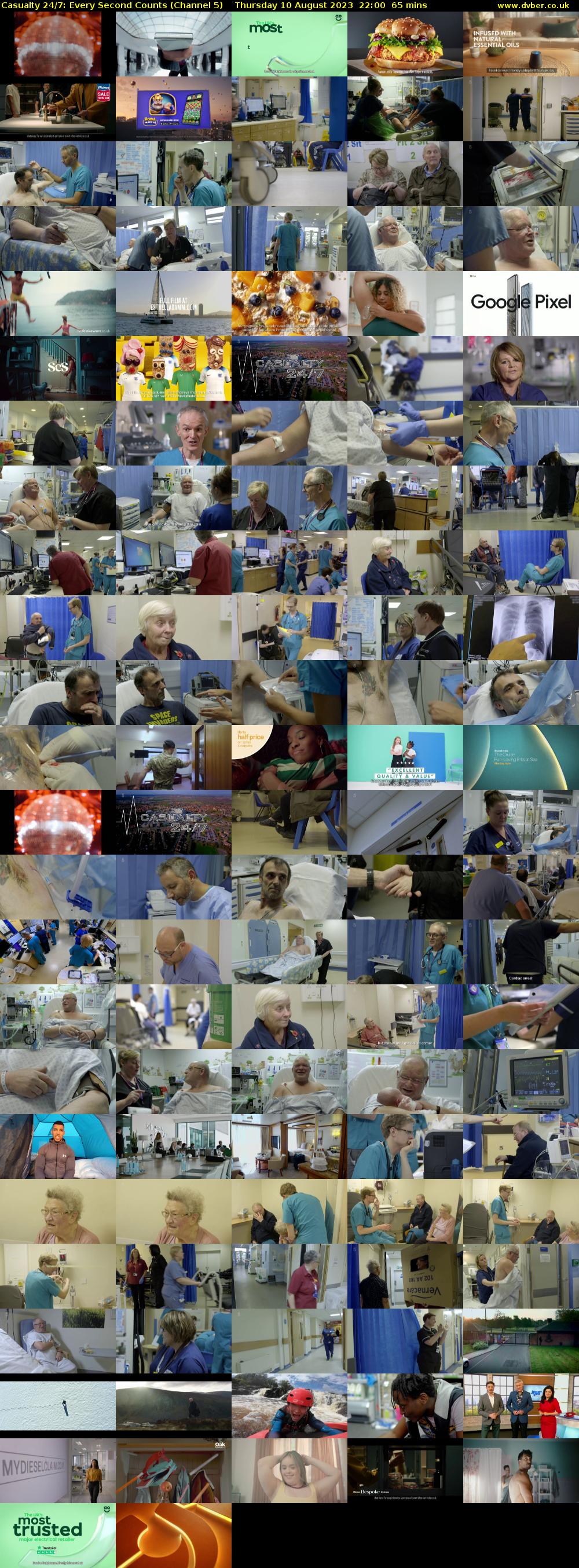 Casualty 24/7: Every Second Counts (Channel 5) Thursday 10 August 2023 22:00 - 23:05