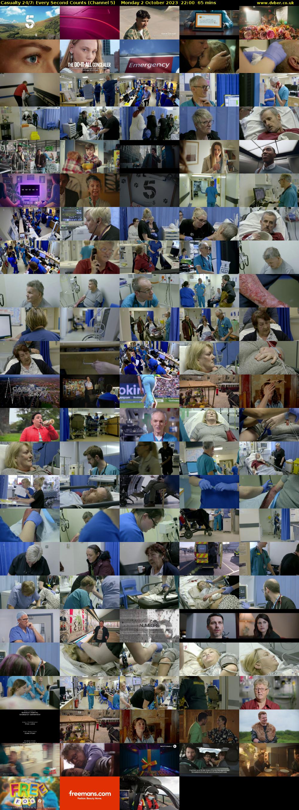 Casualty 24/7: Every Second Counts (Channel 5) Monday 2 October 2023 22:00 - 23:05