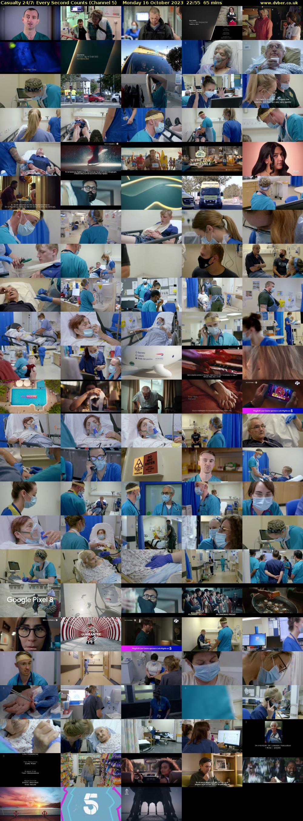 Casualty 24/7: Every Second Counts (Channel 5) Monday 16 October 2023 22:55 - 00:00
