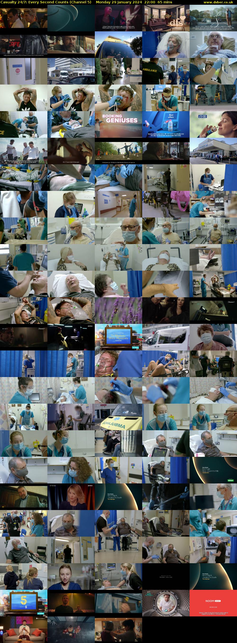 Casualty 24/7: Every Second Counts (Channel 5) Monday 29 January 2024 22:00 - 23:05
