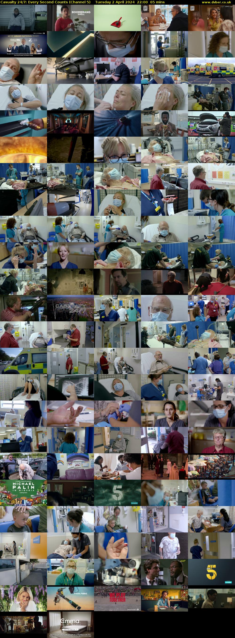 Casualty 24/7: Every Second Counts (Channel 5) Tuesday 2 April 2024 22:00 - 23:05