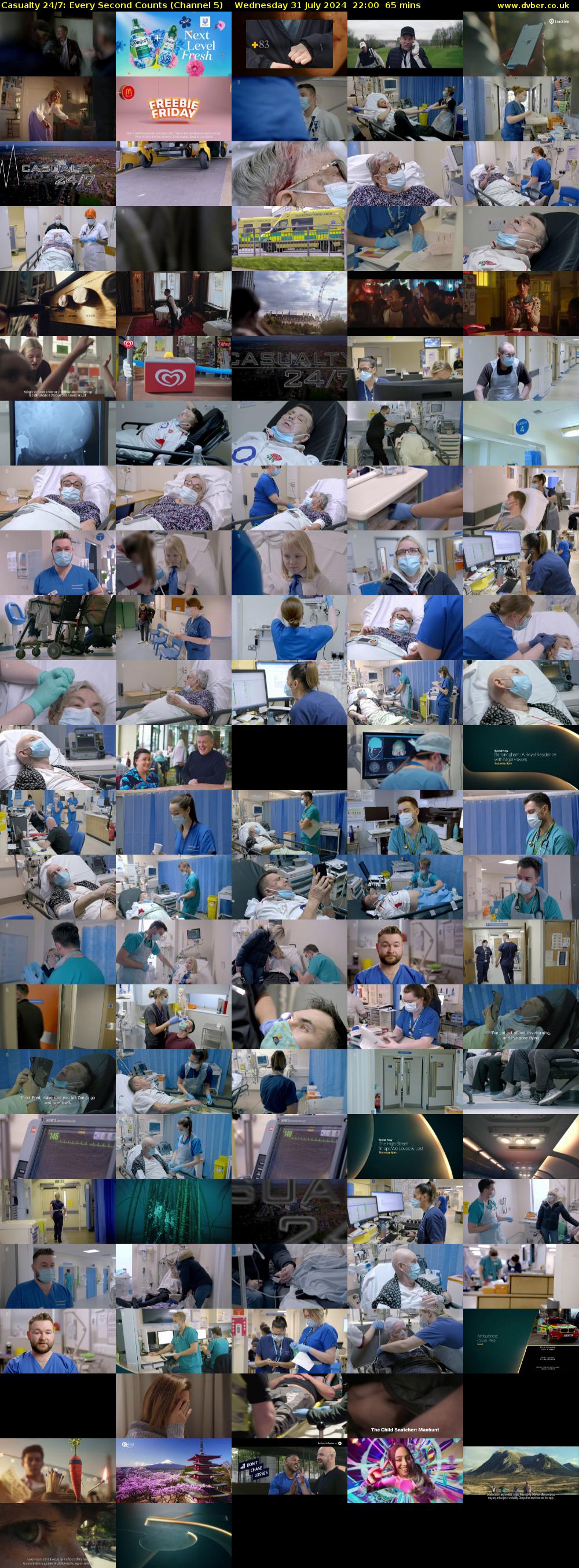 Casualty 24/7: Every Second Counts (Channel 5) Wednesday 31 July 2024 22:00 - 23:05