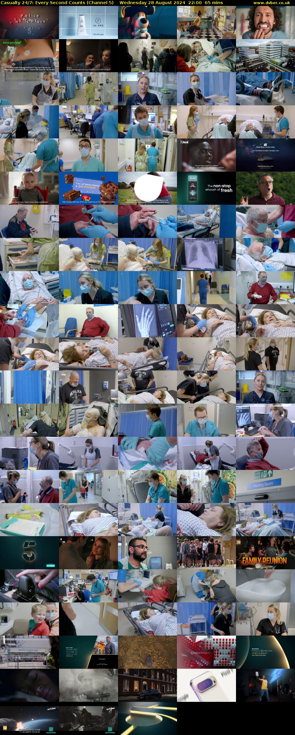 Casualty 24/7: Every Second Counts (Channel 5) Wednesday 28 August 2024 22:00 - 23:05