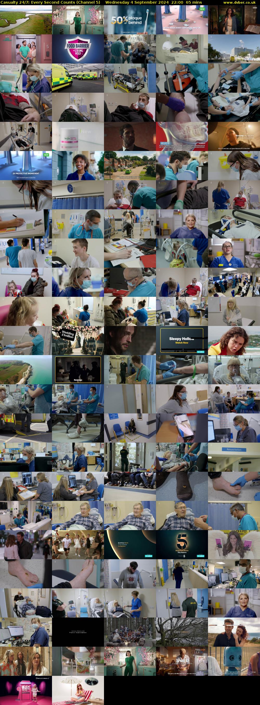 Casualty 24/7: Every Second Counts (Channel 5) Wednesday 4 September 2024 22:00 - 23:05