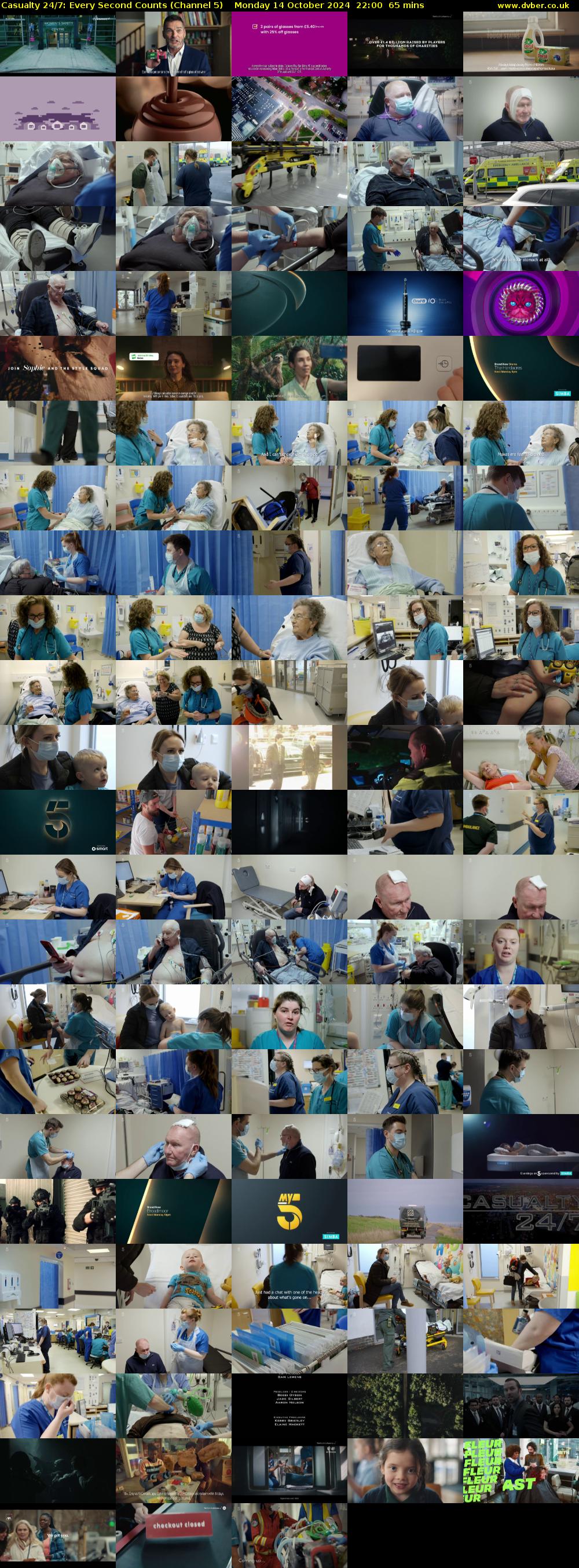 Casualty 24/7: Every Second Counts (Channel 5) Monday 14 October 2024 22:00 - 23:05