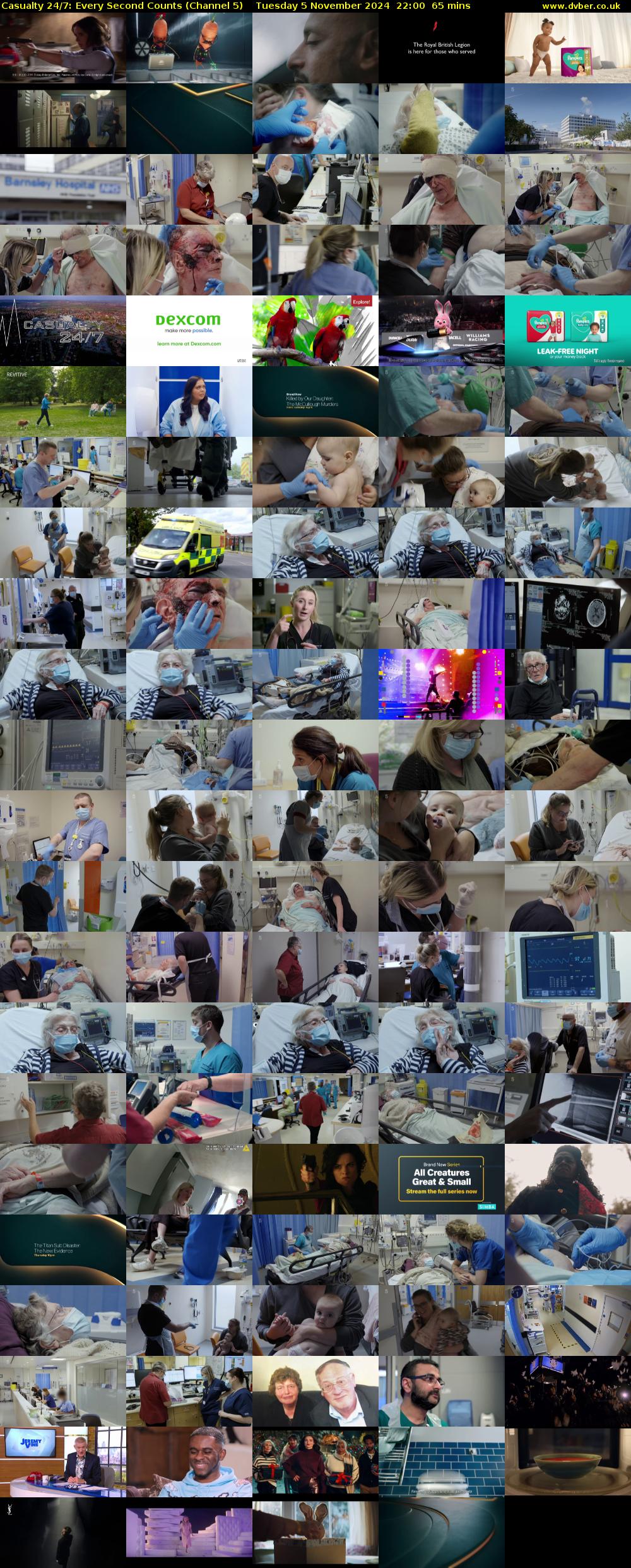 Casualty 24/7: Every Second Counts (Channel 5) Tuesday 5 November 2024 22:00 - 23:05