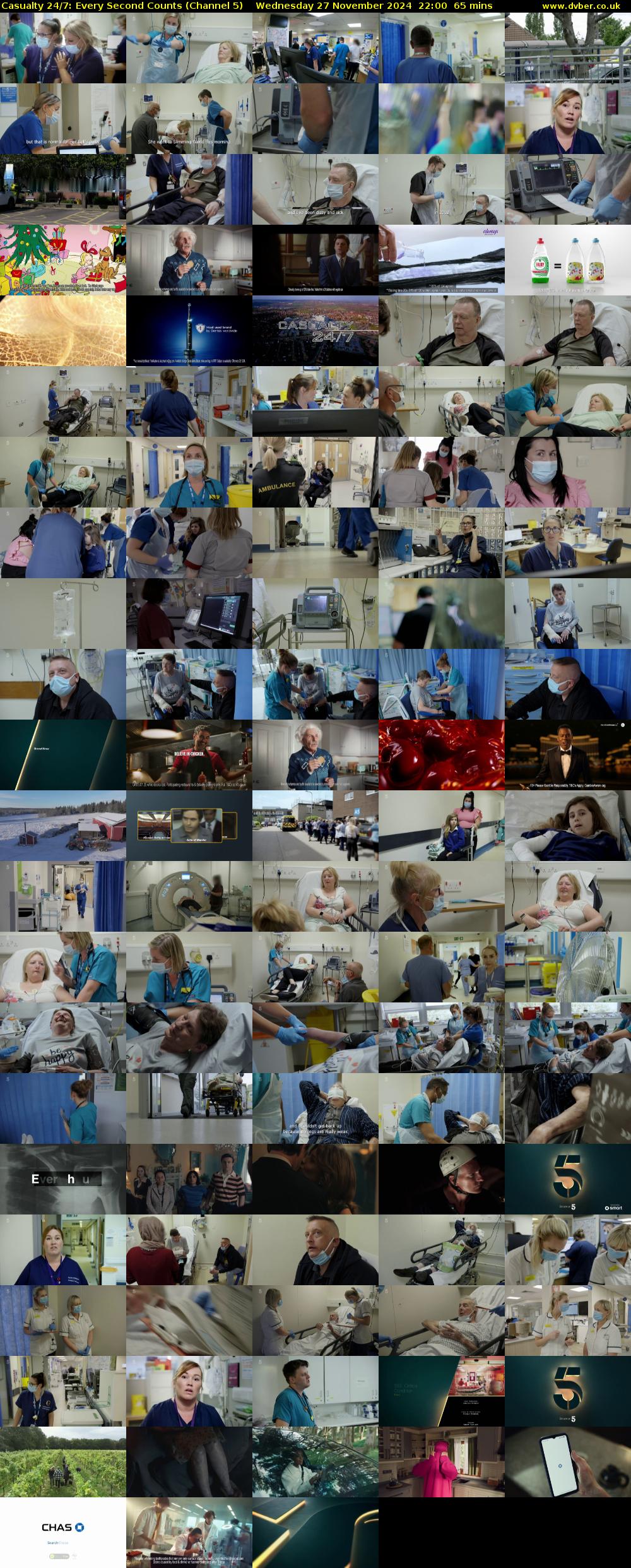 Casualty 24/7: Every Second Counts (Channel 5) Wednesday 27 November 2024 22:00 - 23:05