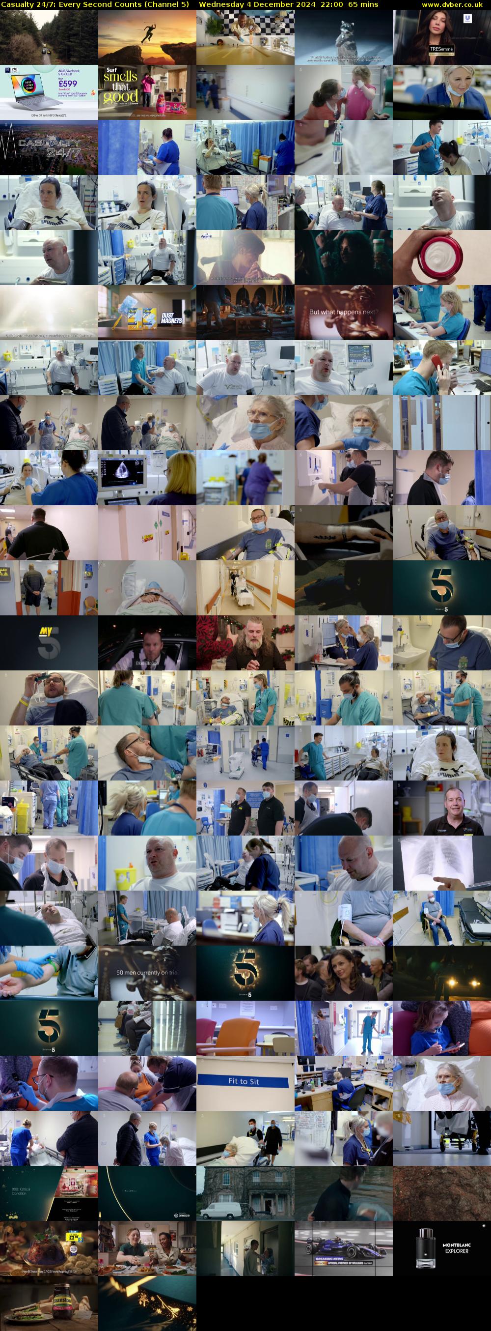 Casualty 24/7: Every Second Counts (Channel 5) Wednesday 4 December 2024 22:00 - 23:05