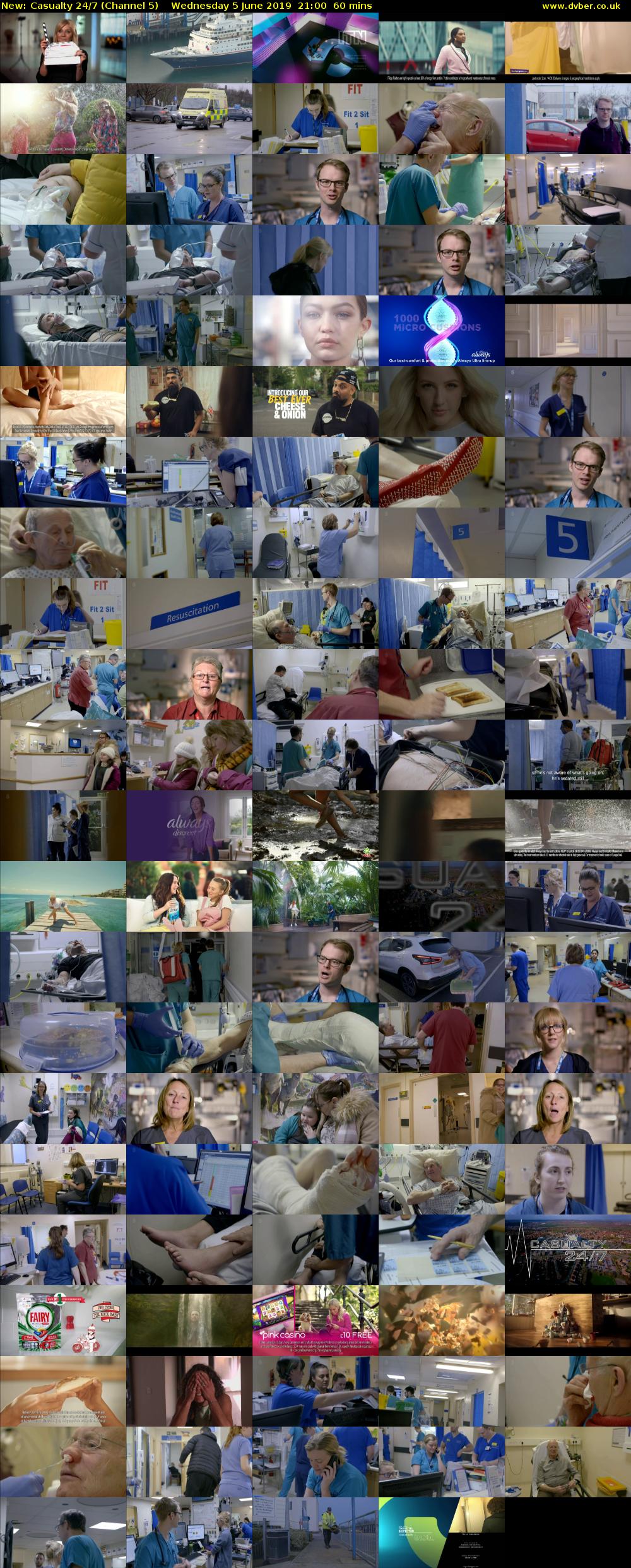 Casualty 24/7 (Channel 5) Wednesday 5 June 2019 21:00 - 22:00