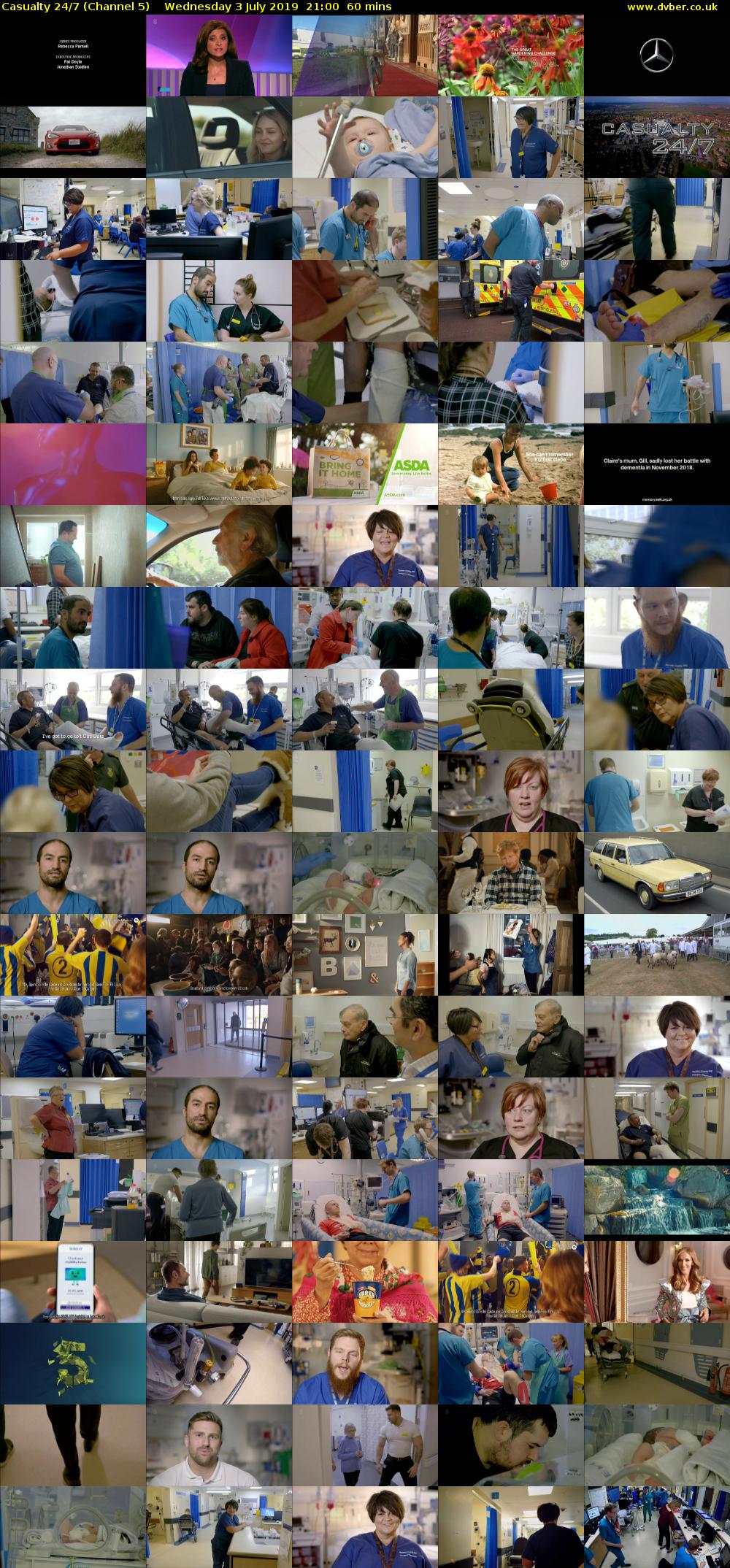 Casualty 24/7 (Channel 5) Wednesday 3 July 2019 21:00 - 22:00