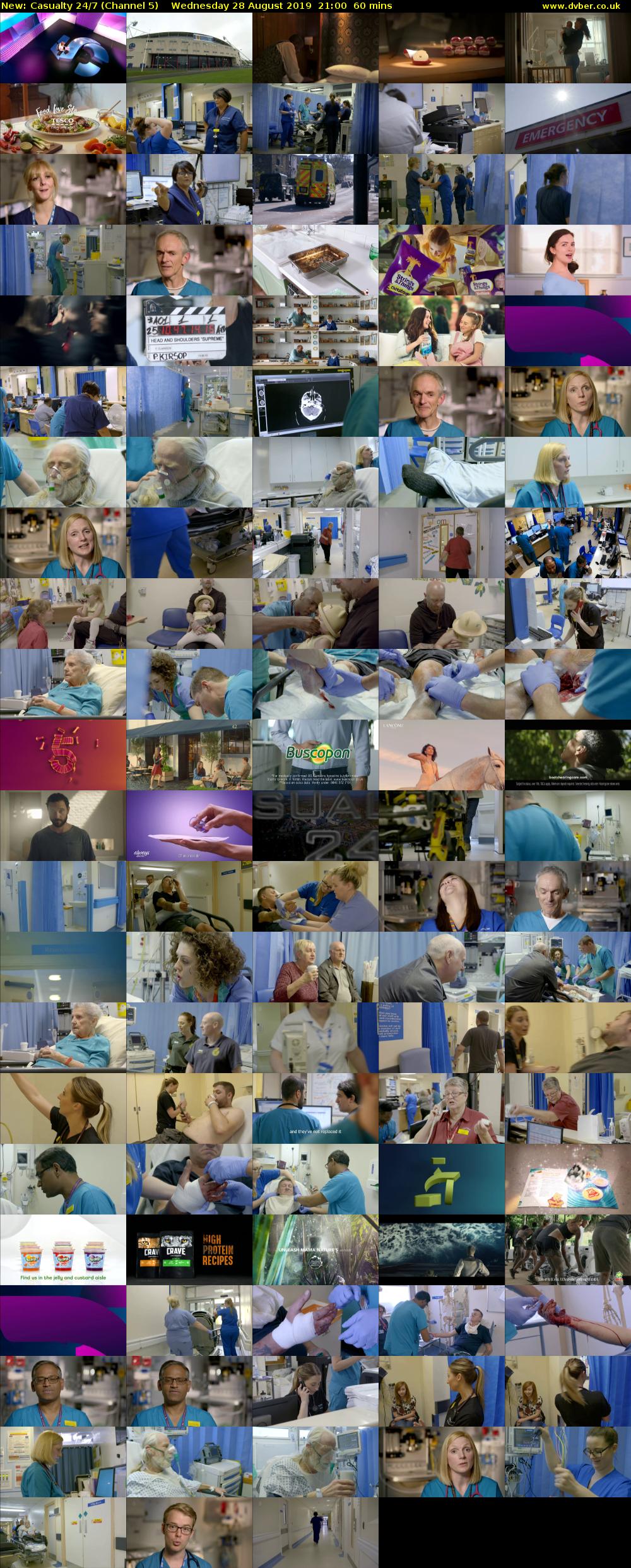 Casualty 24/7 (Channel 5) Wednesday 28 August 2019 21:00 - 22:00