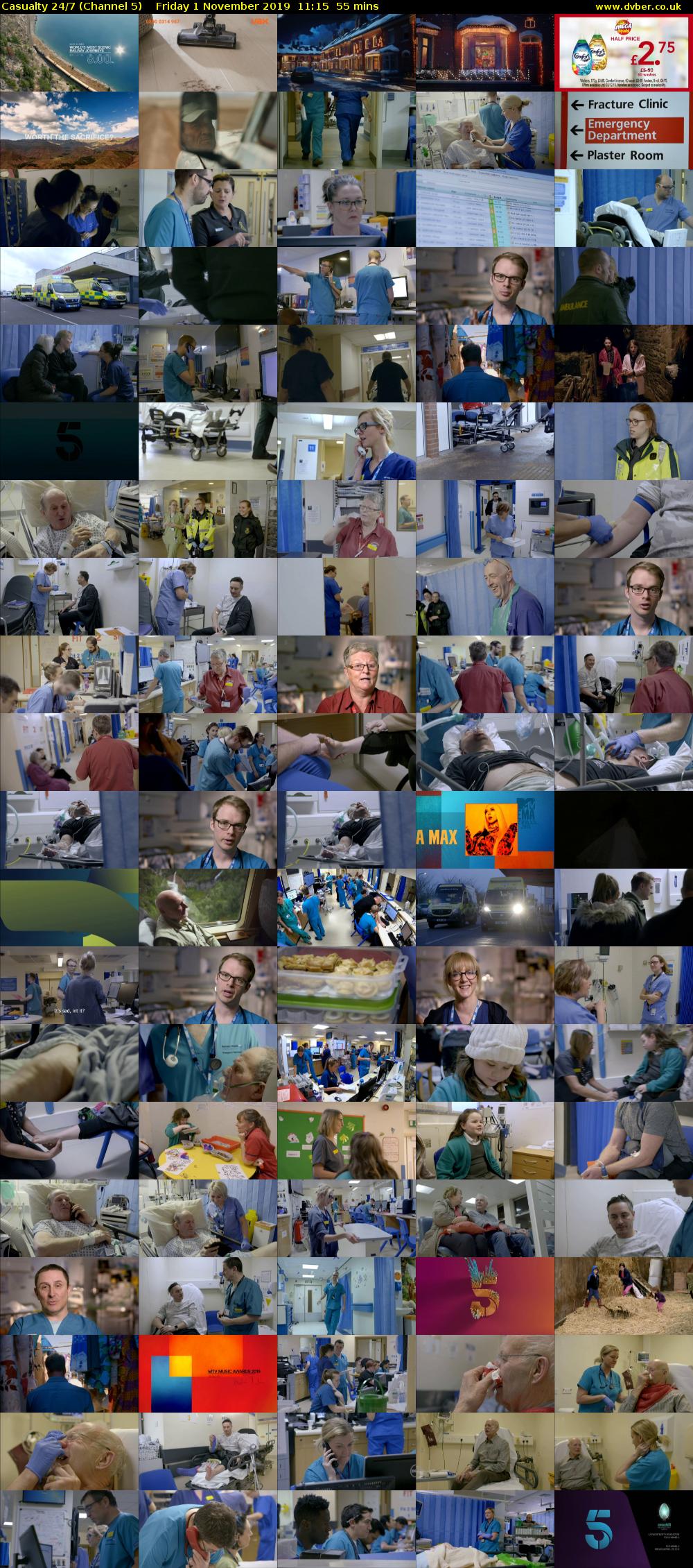 Casualty 24/7 (Channel 5) Friday 1 November 2019 11:15 - 12:10