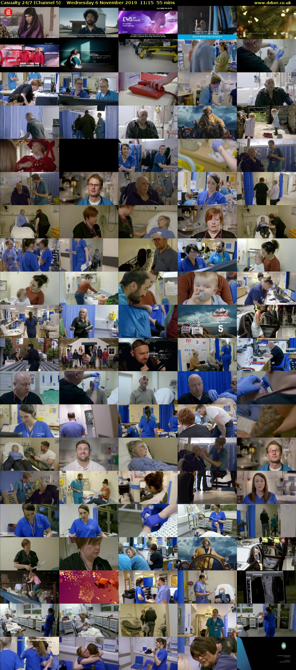 Casualty 24/7 (Channel 5) Wednesday 6 November 2019 11:15 - 12:10