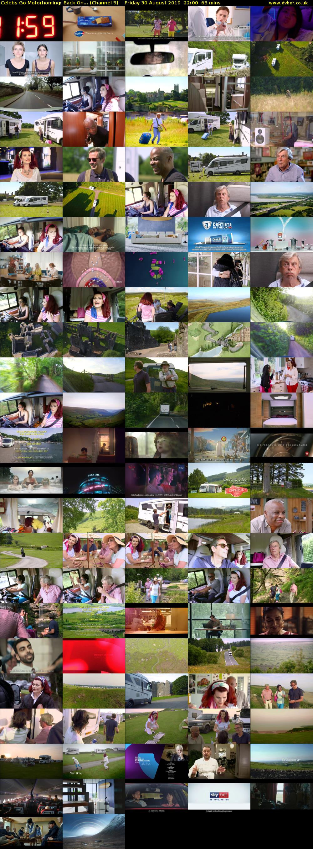 Celebs Go Motorhoming: Back On... (Channel 5) Friday 30 August 2019 22:00 - 23:05
